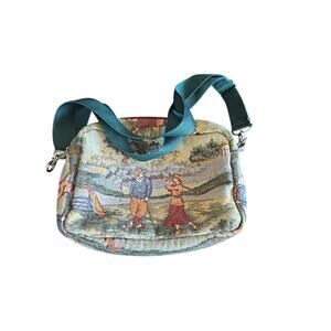 Vintage Holdings Tapestry Golf Scene Bag Purse